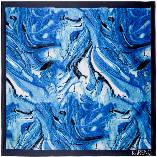 Kareno Silk Scarf Wave