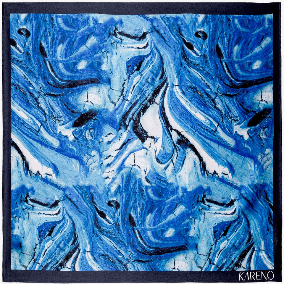 Kareno Silk Scarf Wave